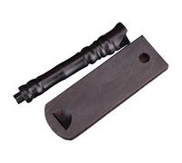 Vaguelly Black Synthetic Material Flute Holder Stand for Desktop with Delicate Adornment, Beautiful Wind Instrument Rack for Retail Store Display and Flute Organisation