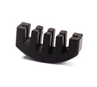 Vaguelly Black Viola Practice Mute, Rubber, Mittel, Chrome Finish, 4 Strings, 12.2g, 5.6 x 2.6 x 1.3cm, STRINGED_INSTRUMENTS, 407859031