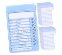 Vaguelly Blue Check-in Device Plastic Daily Task Board for Classroom Routine Planning Board Visual Schedule to Do List