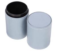 Vaguelly Blue Pu Leather Makeup Sponge Holder with Storage Function and Simple Design, Easy to Use Pen Organizer for Desk, for Personal Use and Shop Display, Beautiful Appearance Art