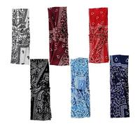 Vaguelly Boho Style Yoga Headband 6 Pcs Elastic Headwraps Hair Bands Women's Head Accessories for Yoga Workout