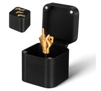 Vaguelly Box Middle Finger in a Box Surprising Middle Fun Finger Surprise Golden Hand Pop up Prank Present Boxes Christmas Stocking Stuffers For Halloween Party