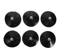 Vaguelly Boxing Bag Black Rubber and Metal Material 6pcs Base Replacement with M8 Thread Strong Cups for Standing Bag, Suitable for Boxing Gyms and Training Equipment