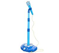 Vaguelly Boy Girl's Microphone Toy Blue Karaoke Singing Toy for Boys and Girls Promotes Creativity and Imagination Early Educational Play Microphone No Batteries Required