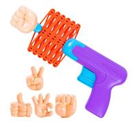 Vaguelly Boys and Girls Prank Fists Toys Spring Telescopic Cartoon Fists Toy Set for Indoor Playing Children Stress Relief 4 Gestures Random Color