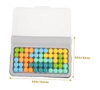 Vaguelly Brain for Pyramid Beads Kit Educational Puzzle Enhancing Creativity Memory Logical Thinking Game Portable Outdoor Learning for Boys