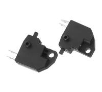 Vaguelly Brake Light Switch Front Brake Switch Motorcycle 2pcs for Black Plastic and Copper, Left and Right Pair and Compatible with Motorcycle, Scooter, Atv Moped