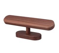 Vaguelly Brown Wooden Watch Stand Holder with Smooth and Skin-friendly Surface, Simple and Delicate Style, Neat and Beautiful Design for Displaying Watches on Desk