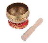 Vaguelly Buddhist Meditation Yoga Singing Bowl Himalayan Gong Sound Bowl Wooden Rod and Washer
