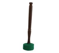 Vaguelly Buddhist Sound Bowl Mallet Accessory Green Wood Craft Singing Bowl Stick with Velvet Bag for Meditation and Healing Practices