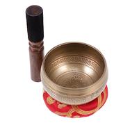 Vaguelly Buddhist Sound Bowl Meditation Yoga Singing Bowl Set Mallet Healing Music Hand Hammered Singing Random Color