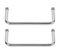 Vaguelly Buffet Server Handles with Comfortable Grip Stainless Steel 2pcs Warmer Server Tray Handles and Effortless Cleaning, Replacement for Catering, Camping, and Dining