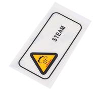 Vaguelly Burn Prevention Notice Caution Hot Surface Sticker Hot Surface Sticker Waterproof Pet Material Orange Equipment Compatibility Industrial Workplace Safety Sign
