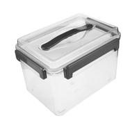 Vaguelly Camera Lens Organizer with Lid Handle Plastic Storage Box | 26.00 X 19.00x17.50cm, Acrylic Build, Outdoor Use, Photo Equipment and Lens Storage, 10.24x7.48x6.89