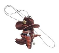 Vaguelly Car Mirror Hanging Ornament Cowboy Hat Boots Western Style Rearview Mirror Pendant Decorative Trinket for Vehicle