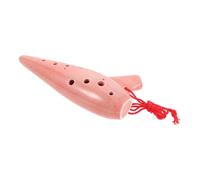 Vaguelly Ceramic Ocarina Alto Flute for Beginners Educational Wind Instrument with Music and Carry Bag S Musical Instrument for School and Home Practice