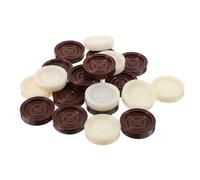 Vaguelly Chess Magnetic Stones 24Pcs Plastic Pieces for Draught Board Games Easy-To-Understand Rules for Ages