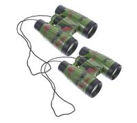 Vaguelly Children's Camouflage Binocular Toy Detachable Compass, Compact Boys and Girls Binocular Telescope for Outdoor Exploration and Camping, 2pcs Set for Boys and Girls
