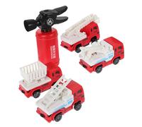 Vaguelly Children's Fire Engine Toy Set 5-Piece Fire Extinguisher Kit Lightweight and Portable for Role Play and Learning Activities