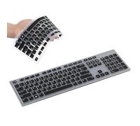 Vaguelly Chocolate Shape Keyboard Dust Proof Cover Compatible with Wired Qwerty Keyboard Protective Film for Home and Office Typing
