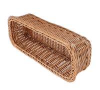 Vaguelly Chopsticks Storage Basket Plastic Rattan Woven with Space Saving Design Lightweight Pp Cutlery Organizer for Forks and Knives for Kitchen Countertop or Drawer Storage