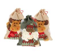 Vaguelly Christmas Present Bags Small Xmas Bags Drawstring Perfect for Christmas Treats and