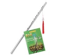 Vaguelly Classical Dizi Flute Set G-tuned Dizi Flute Lightweight 304 Stainless Steel Traditional Design Resistant to Deformation Authentic Musical Experience for Ensemble Play and Solo