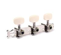 Vaguelly Classical Guitar Tuning Pegs Keys Machine Heads for Standard 35mm Spacing 2pcs Easy to Use Plastic and Metal Replacement in Silver for Old Or Dirty Tuners