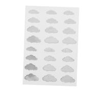 Vaguelly Cloud Shaped Guitar and Ukulele Neck Stickers White Shell Fretboard Decals for Electric Guitar and Bass Fret Markers Musical Instrument Decoration