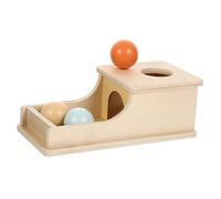Vaguelly Coin Storage Box Early Educational Color Cognition Plaything for Develops Hand Eye Coordination Shape Matching Skills and Logical Thinking Montessori Inspired Wooden