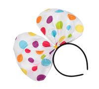 Vaguelly Colorful Clown Elements Hairband with Dots for Halloween Party Cosplay Charming Clown Theme Headband for Adults Festival and Stage Performance Accessory