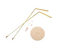 Vaguelly Copper Dowsing Rods Kit with Pendulum and Stylish Mat for Ghost Hunting and Divination Portable and Lightweight Copper Spirit Rods Versatile Spiritual Tool for Yes No Answers