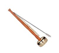 Vaguelly Copper Yin Qing Hand Musical Instrument Assorted Color Simple Style Easy to Carry Decompression Wooden Handle Suitable for Buddhist Meditation