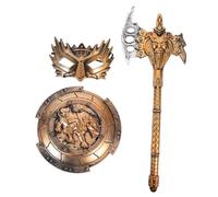 Vaguelly Cosplay Lightweight Ancient Bronze Role-playing Props for Boys Pretend Play Party Accessories Safe Design