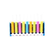 Vaguelly Counting Frame Educational Abacus for Boys and Early Math Learning Tool with Beads Enhancing Calculation Pattern Recognition and Motor Skills Development Random Color
