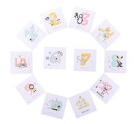 Vaguelly Creative Animals Newborn Month Sticker Neonatal Month Sticker for Shower for First Year Growth Tracking