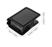 Vaguelly Creative Book Shaped Plastic Candy Storage Box Portable 12pcs with Flip Top Opening Elegant Black Biscuit Barrel Wedding Favor Container for Tea Party or Graduation