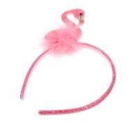 Vaguelly Creative Flamingo Headband for Women Lightweight Tropical Hair Hoop with Playful Flamingo Design Comfortable and Non-slip Hawaiian Party Accessory for Birthdays and Luau