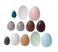 Vaguelly Creative Wooden Fake Eggs for Realistic Simulation Bird Eggs for Imaginative Play for Childrens Role Play and Gift