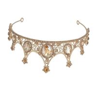 Vaguelly Crystal Diamond Crown Headband for Girl Decorative Crown Hairband for Women for Wedding Hair Accessories and Princess Team Bride Tiara