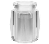 Vaguelly Crystal Pet Urn Box for Cat and Dog Ashes Memorial Silver | Aluminum Alloy Accents, Living Room or Fireplace Display, Decorative Keepsake for Small Pet Remembrance