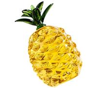 Vaguelly Crystal Pineapple Ornament Stylish Tabletop Decoration for Home Office Stable Design Unique Modern Pineapple Figurine for Living Decor