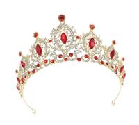 Vaguelly Crystal Wedding Crown Headband for Bride Lightweight and Crystal Headdress Bridal Party Birthday Pageant Hair Accessory