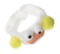 Vaguelly Cute Sausage Mouth Plush Face Washing Headband Soft Spa Headdress for Women Comfortable Elastic Hairband for Makeup Shower Facial Mask