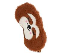 Vaguelly Cute Sloth Plush Eye Cover Blindfold for Travel Naps and Night Sleep Fit Soft Plush Material Charming Cartoon Design