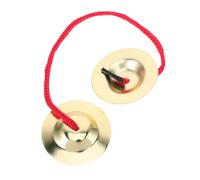 Vaguelly Cymbals Educational Musical Percussion Cymbal Small Hand Cymbal for Dancer Music Early Years Resources Cymbals Quiet Cymbals Golden Metal