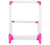 Vaguelly Desktop Embroidery Shelf Stable and Easy to Detach for Needlework and DIY Projects PVC Cross Stitch Stand Embroidery Frame Clamp Adjustable White