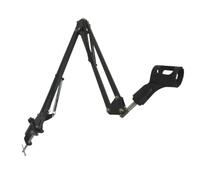 Vaguelly Desktop Metal Construction and Adjustable Boom Arm Microphone Stand with Double-braced Folding Arms 1500g Load Bearing Capacity, Flexible and Firmly Attach to Desk