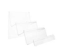 Vaguelly Desktop Storage Rack Organizer Women Purse Display Clutch Purses Display Stackable Wallet Tiered Key Racks Layer Hand Shape Transparent