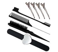 Vaguelly Detangling Comb for Curly Hair Double Sided Brush Hair Styling Combs Rat Tail Heart Slap Wrist Band Random Style